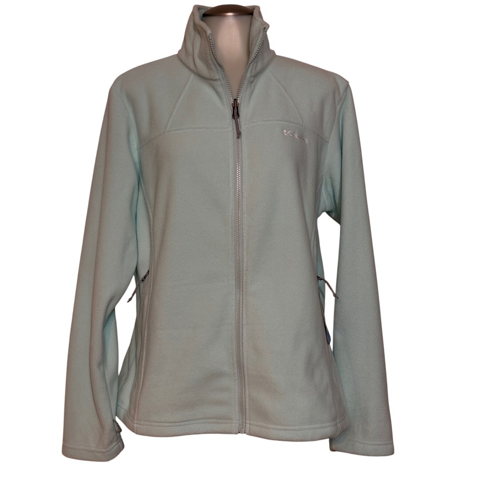 Columbia Womens XL Light Blue soft Fleece Full Zip Jacket Interchange NEW w/ tag